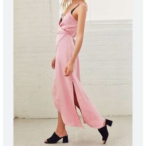 Nice Martin Pink Halter Wrap Dress